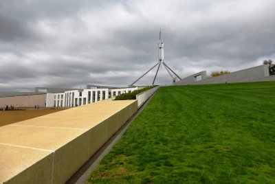 The green roof of Parliament House