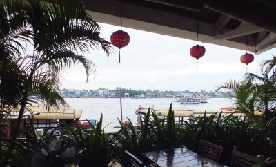 Inside a restaurant on Ninh Kieu Quay