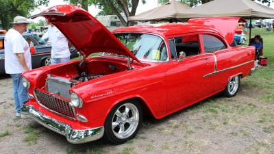 55 Chev in red 1.
