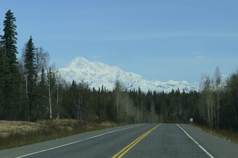 Our first view of Mt. McKinley
