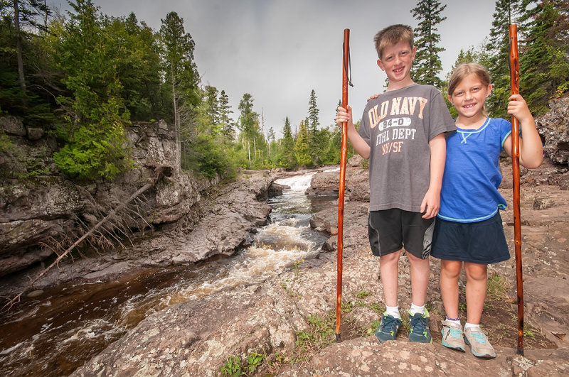 Ry and Cait at Temperance river