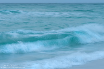 Miramar beach (Destin, FL) waves after sunset