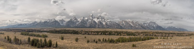 Teton range 9 image panoramic