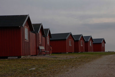 Fishing huts