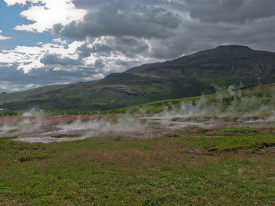 The geothermal area at Geysir I