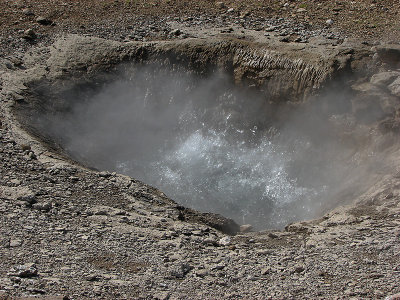 Hot water well