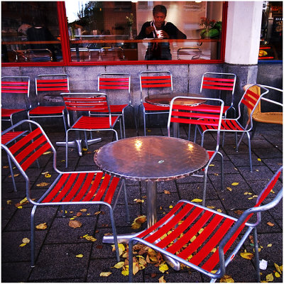 A (little late) RED terras in Amsterdam