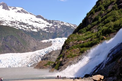 Nugget Falls at Mendenhall Glacier