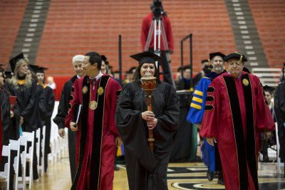 Presidential Procession Marches to the Stage