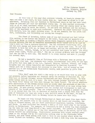 19540114 - Letter from Brussels (Belgium) - Jan 14 1954