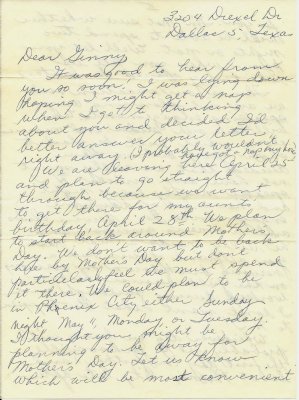 19580411 - Letter from Dallas (Texas) - Apr 11 1958