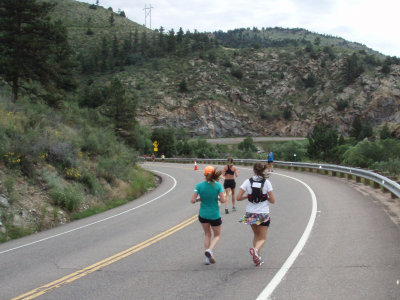 In the canyon - the road had lots of curves with a steep camber