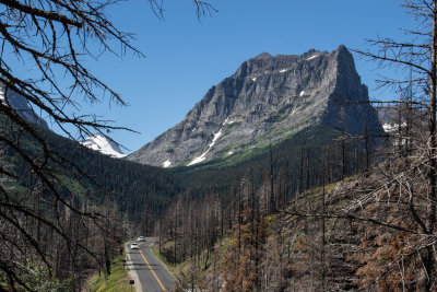 Going to the Sun Road on the East side of Glacier National Park