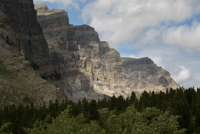 Mountains along North side of Lake Sherburne