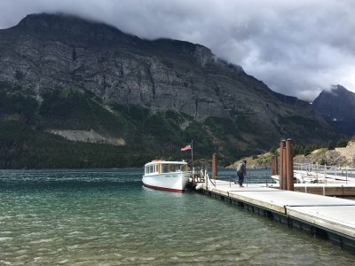 The Little Chief excursion boat on St Mary Lake
