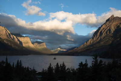 Saint Mary Lake at sunrise