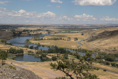 The Missouri River entering the great plains