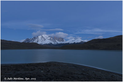 Cuernoes del Paine from Lago Amarga