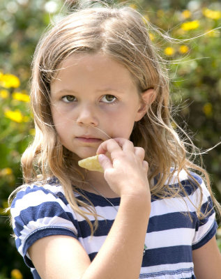 Girl with Potato Chip