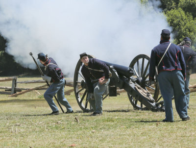 crew after cannon firing