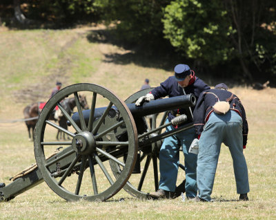 inspecting cannon