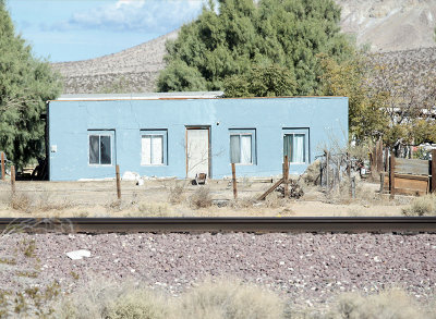 Barstow Blue Shack by Tracks