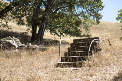 Steps to burned out Hurd Ranch