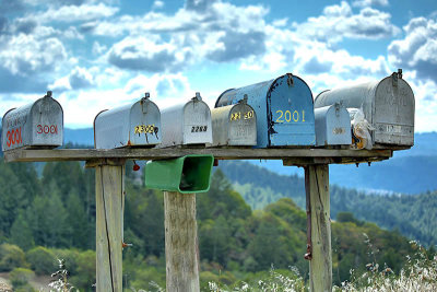 Mailboxes on Hood Mountain