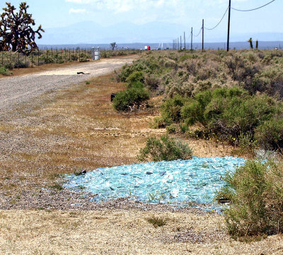 Boron Blue Desert Glass