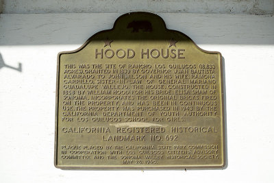 Hood House Plaque
