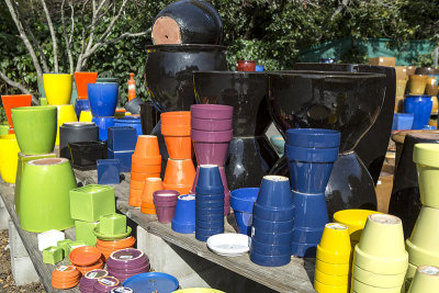 colorful pots