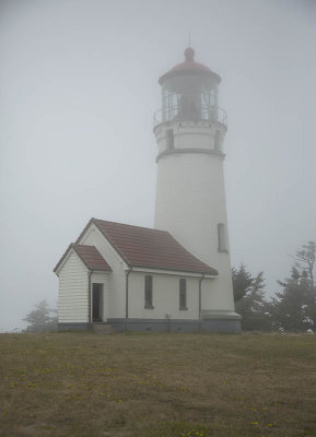 Cape Blanco Lighthouse in Fog