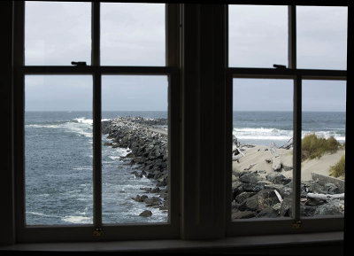 Ocean View from Lighthouse Window