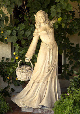Statue of Girl with Basket