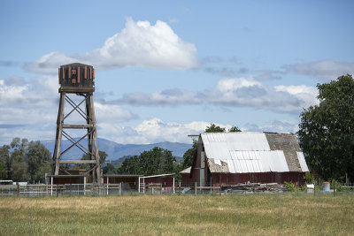 Water tower and barn 