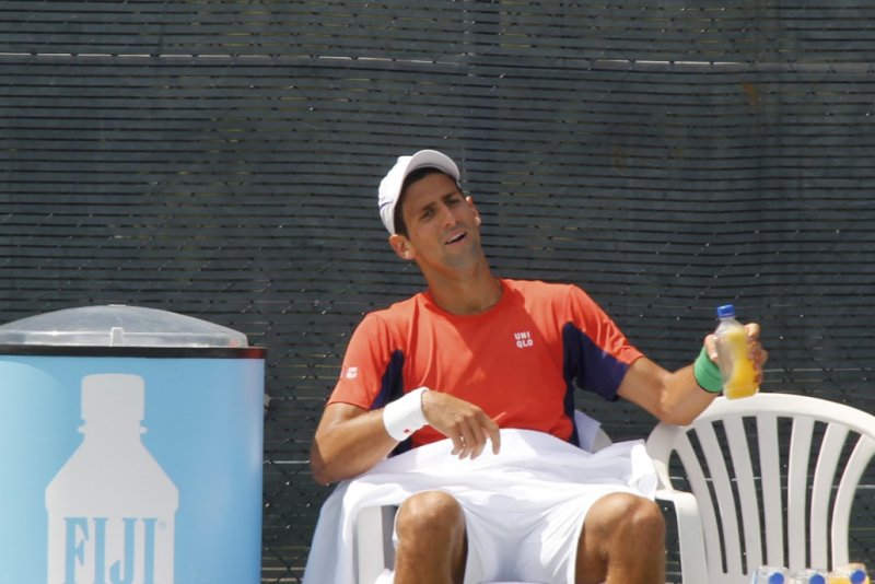 Djokovic (Serbia) on the practice court.jpg