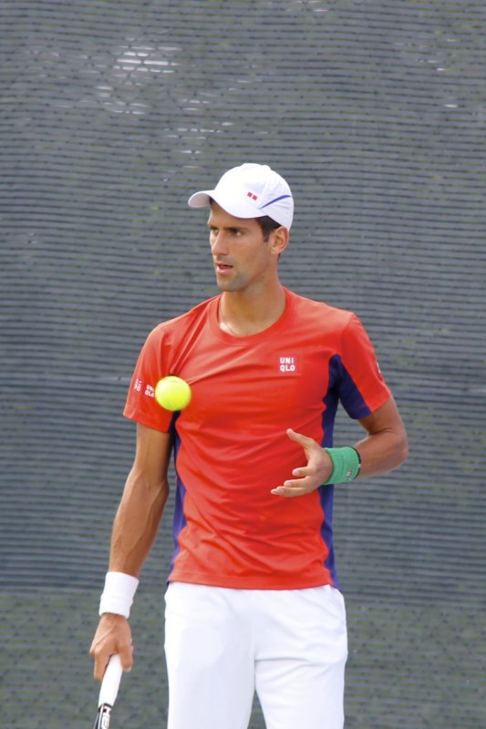 Djokovic (Serbia) on the practice court.jpg