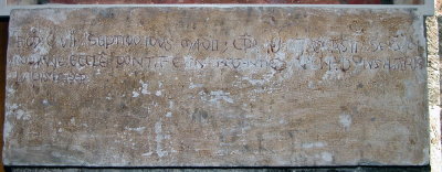 Ardara - Epigrafe medievale di N. S. del Regno