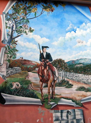 Aritzo - murale di Bachis Sulis