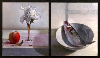 22. Diptych, with Fish