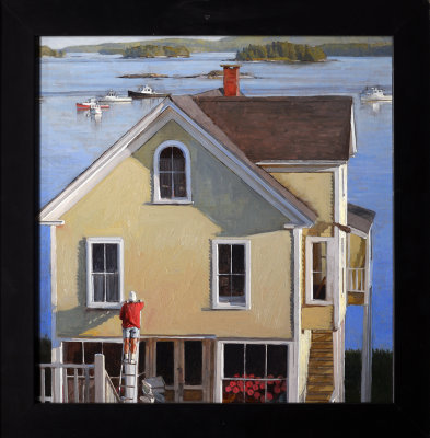 48. House Painter, Stonington 15 3/4 x 15 1/4