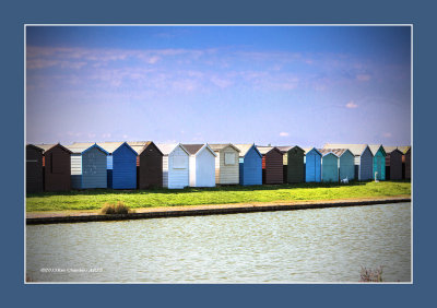 Beach Huts at Brightlingsea  Essex UK 