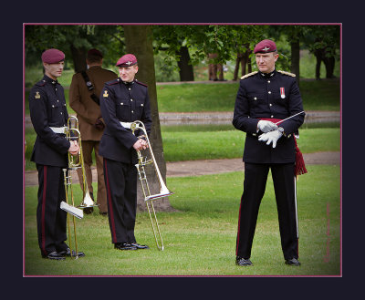 The Band Master synchronises his watch