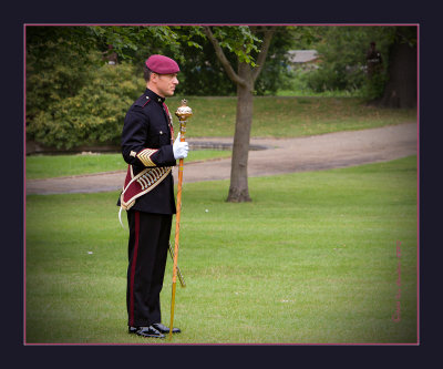 The Drum Major. Band of the Parachute Regiment