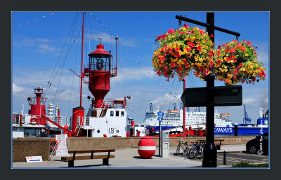 Trinity House Light Vessel LV18 in the Background 