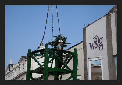 Part of the Tower Crane being installed 