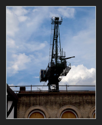Raising above the old building 