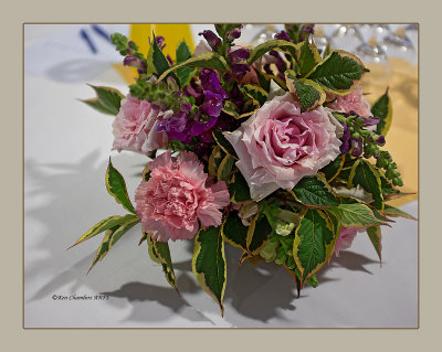 Table Decoration. Colchester in Bloom Awards Evening 2014 