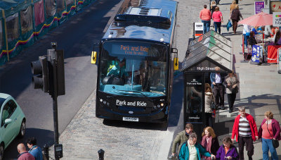 The New Park & Ride Service  brings people into the Colcheser Market 