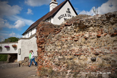 Roman Wall at Balkerne Gateway  